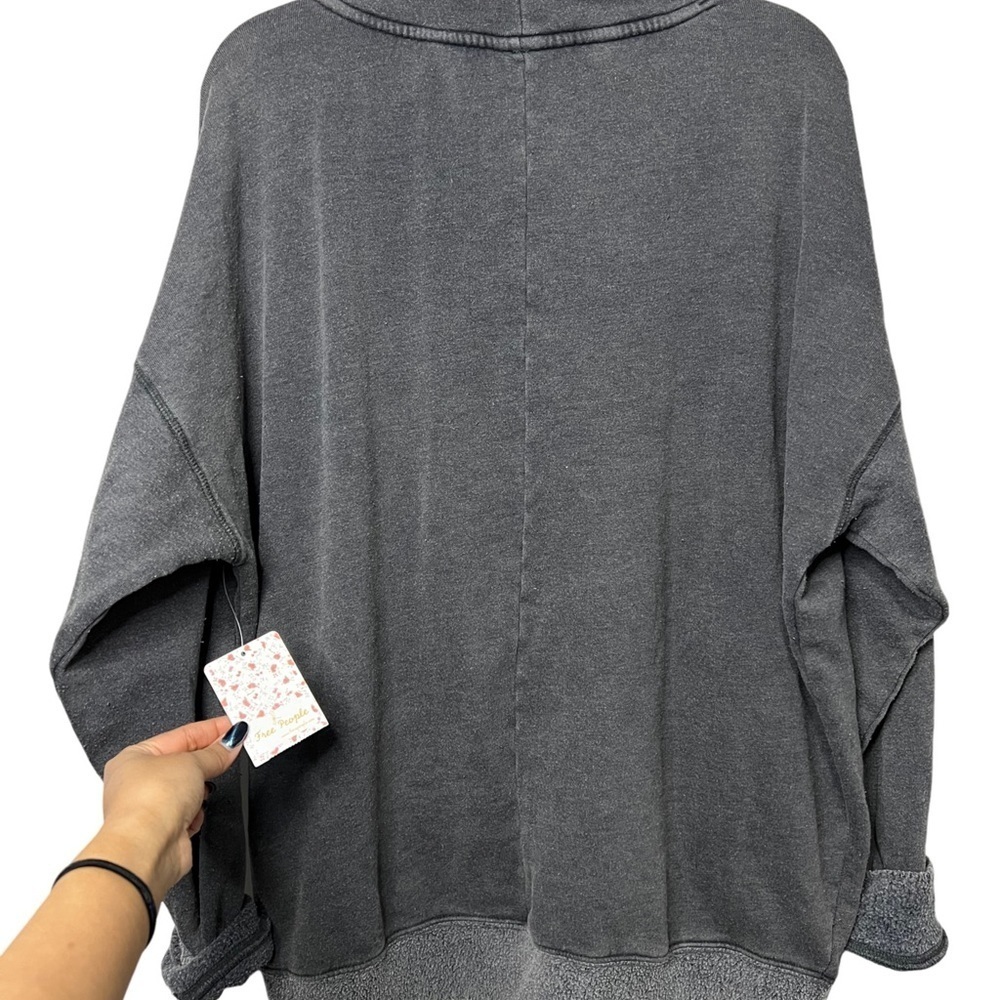 Free People Oversized Too Easy Tunic Sweatshirt Size XS - Picture 5 of 7